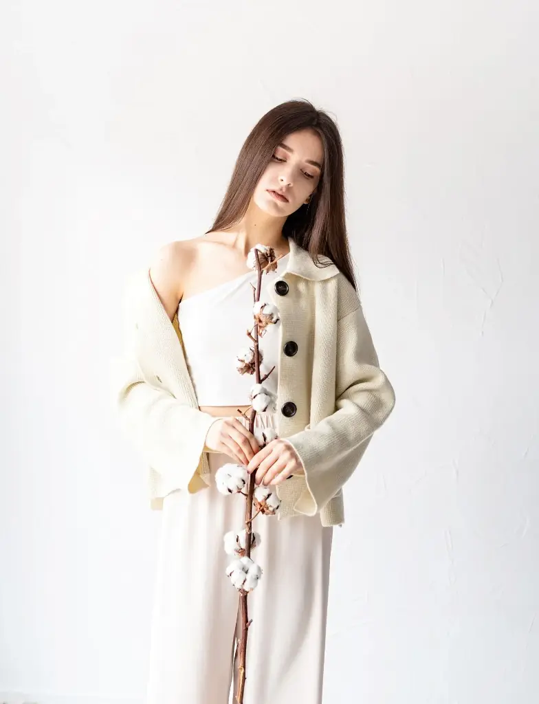 Button-Up Knit Cardigan – Cream